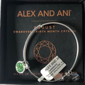 NWT Alex and Ani August Swarovski Bracelet